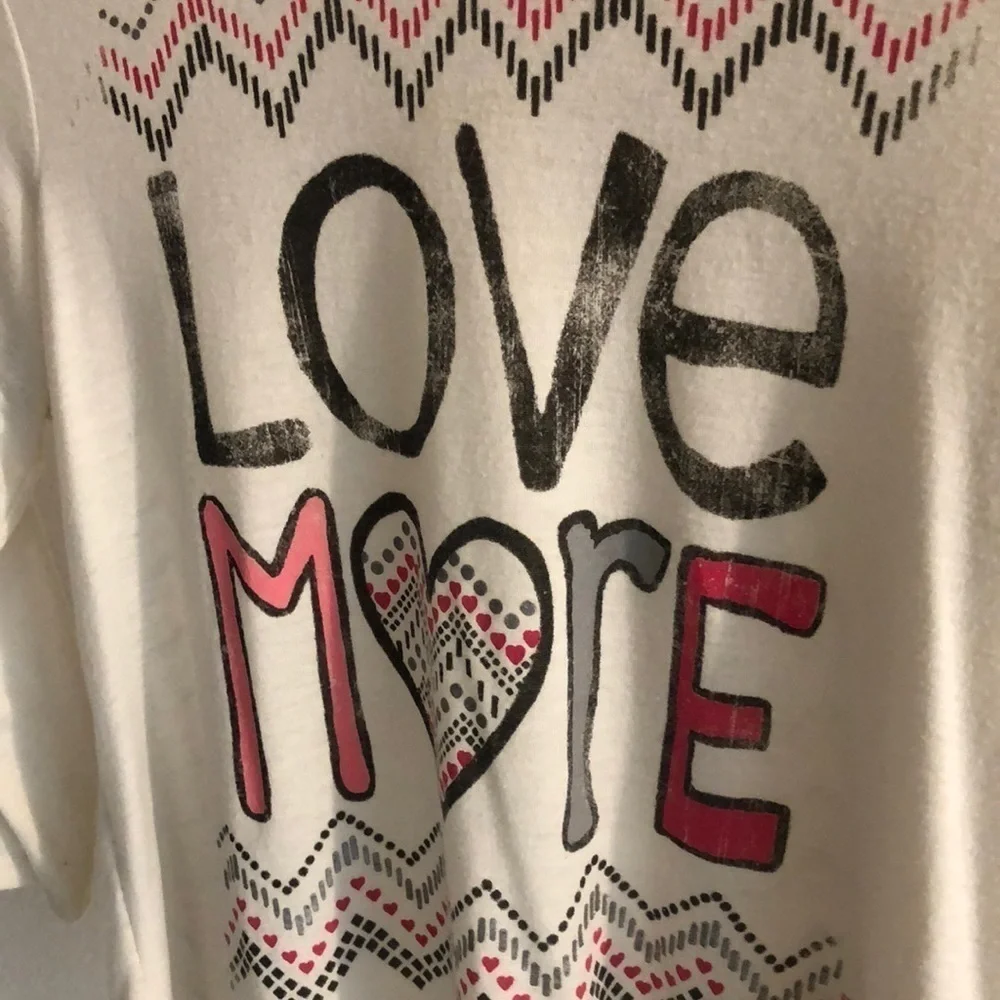 4/$20 Self Esteem Top Size X-Large “Love More”